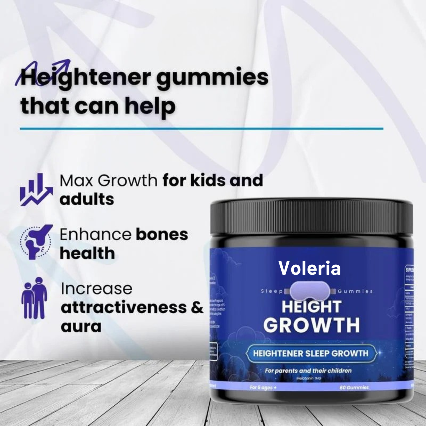 Voleria™ Heightener Overnight Growth Gummies