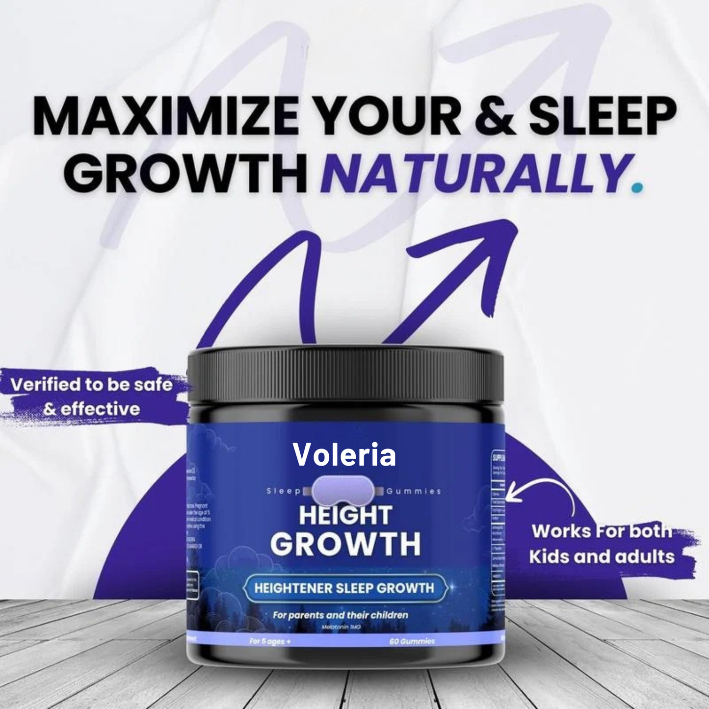 Voleria™ Heightener Overnight Growth Gummies